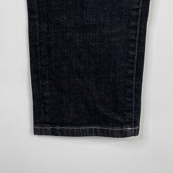2/$30 Eileen Fisher Organic Denim Skinny Jeans 4 Rinsed Black Mid Rise #6653 - Picture 8 of 15